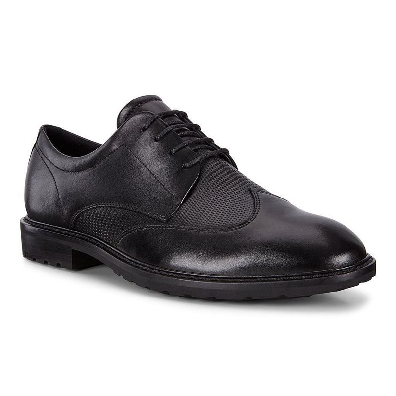 Zapatos Con Cordones Ecco Vitrus I Para Hombre,Negras,506384-SQV